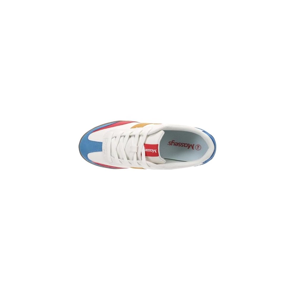 White-blue-red Orange