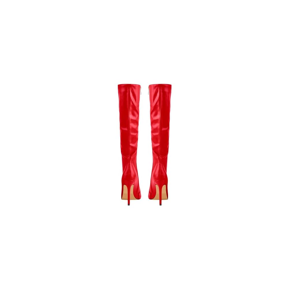 Faux Leather Red