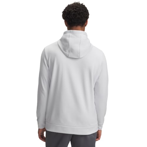 Under Armour Men's Armour Fleece Big Logo Hoodie, (015) Halo Gray / / Steel, X-Large Tall