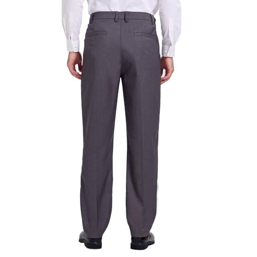 Tall Men's 36"/38" Inseam Classic Dress Work Pants Charcoal