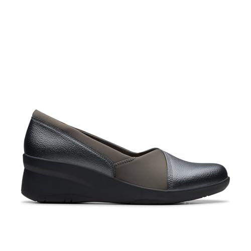 Dark Pewter Metallic Leather