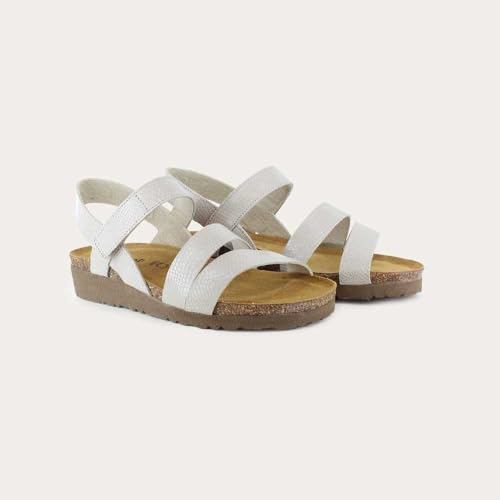Beige Lizard Leather
