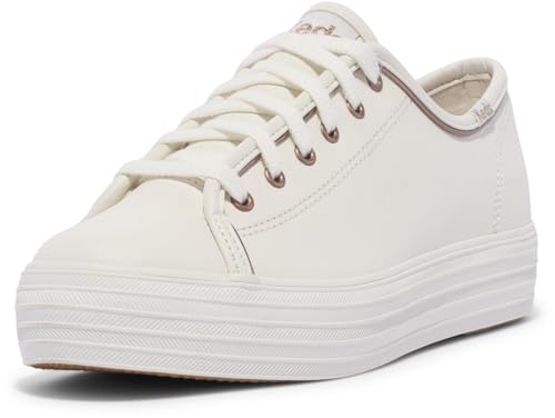 White/Rose Gold Leather