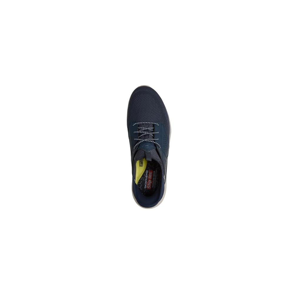 Navy Blue Knit Mesh Synthetic