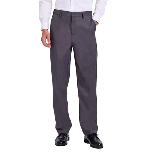 Tall Men's 36"/38" Inseam Classic Dress Work Pants Charcoal