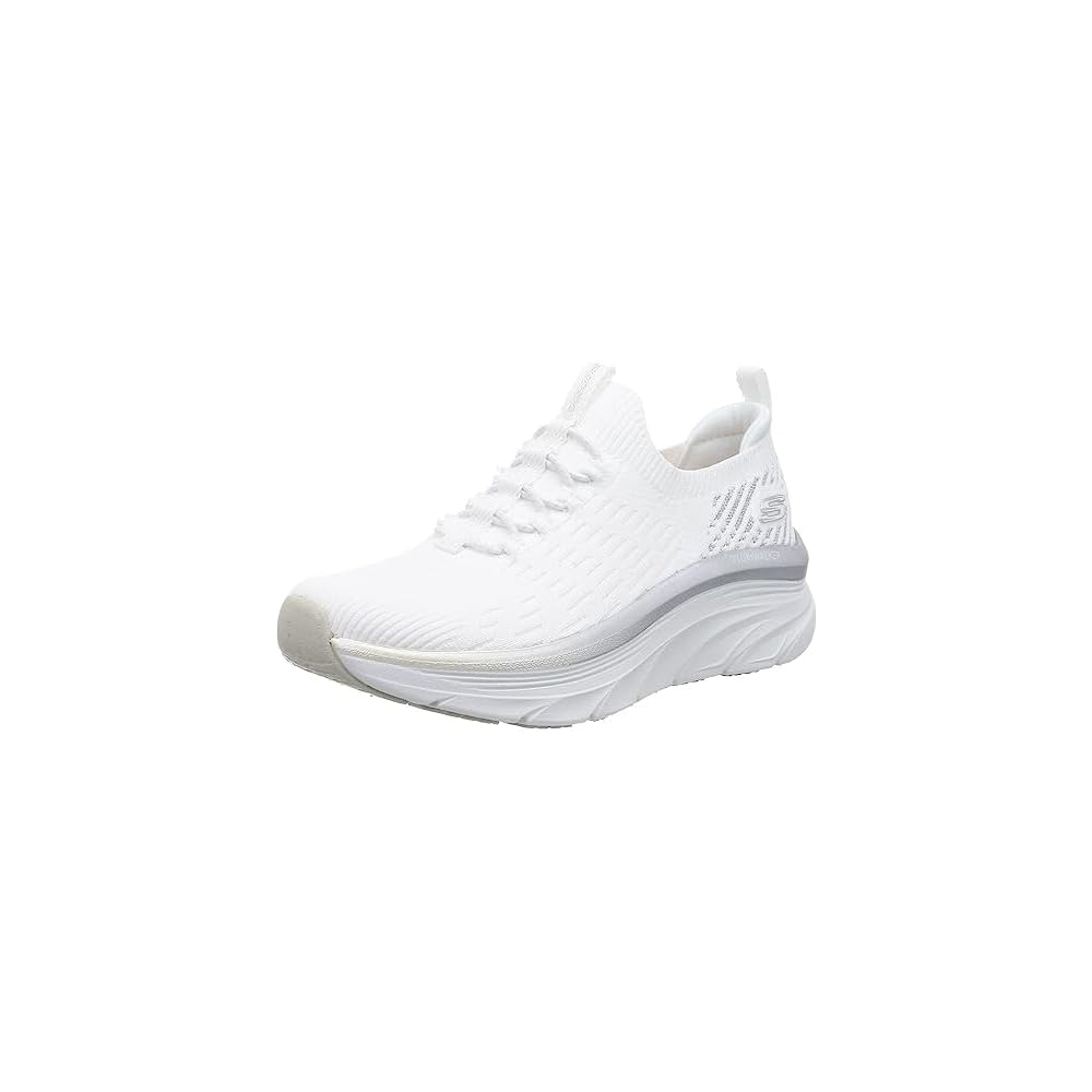 White Knit Silver Trim