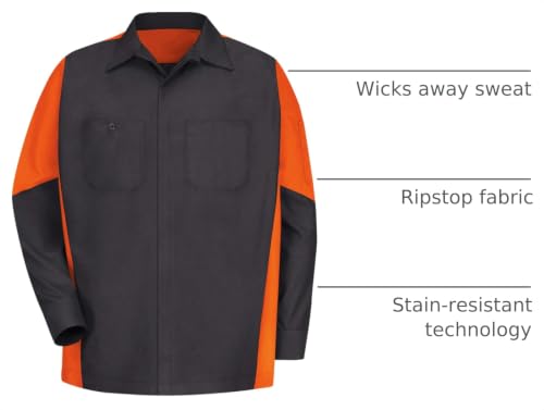 Charcoal/ Orange