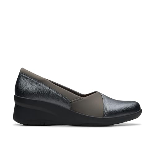 Dark Pewter Metallic Leather