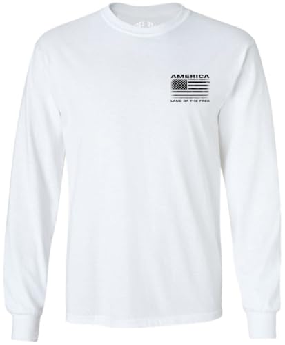 White 100% Cotton Long Sleeve Tee