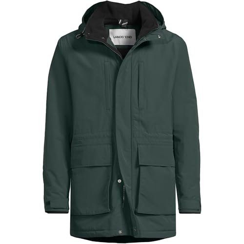 Lands' End Mens Squall Waterproof Parka Evening Forest Tall XX-Large