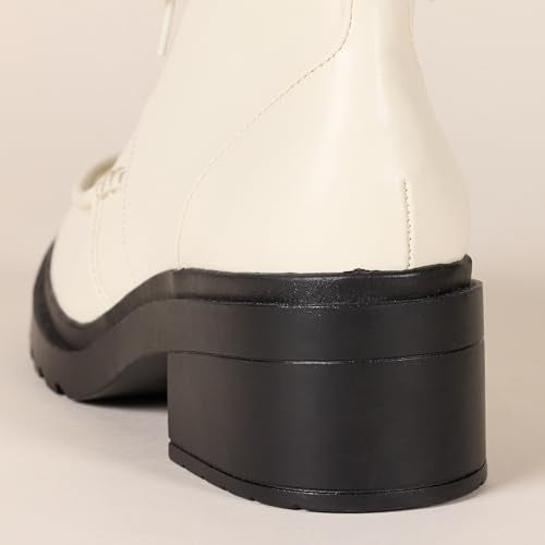 Ecru Faux Leather