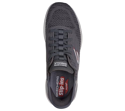 Charcoal/Red