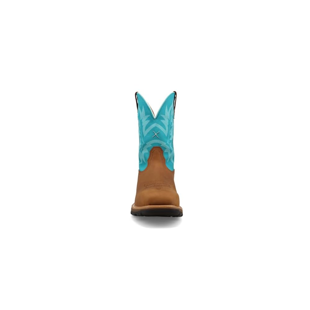Saddle, Cognac, & Aqua Sky