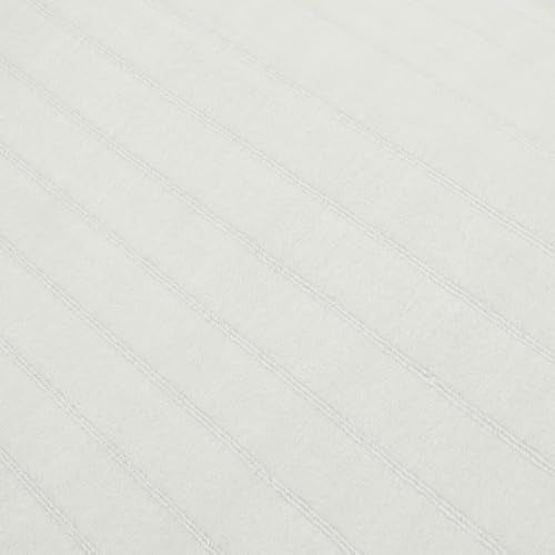 Striped Ivory White