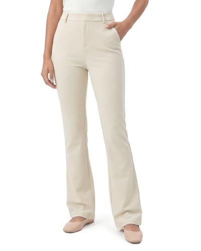 Beige-bootcut