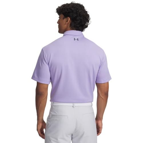 Under Armour Men's Tech Golf Polo, (538) Transparent / / Pitch Gray, Large Tall