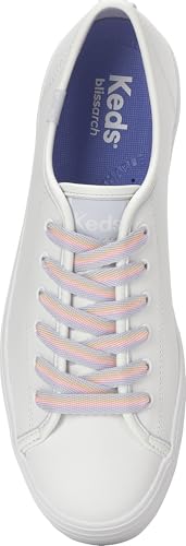 White/Pink/Blue Leather