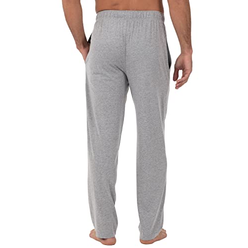 Fruit of the Loom Men's Extended Sizes Jersey Knit Sleep Pant (1-Pack), Light Grey Heather, X-Large Tall