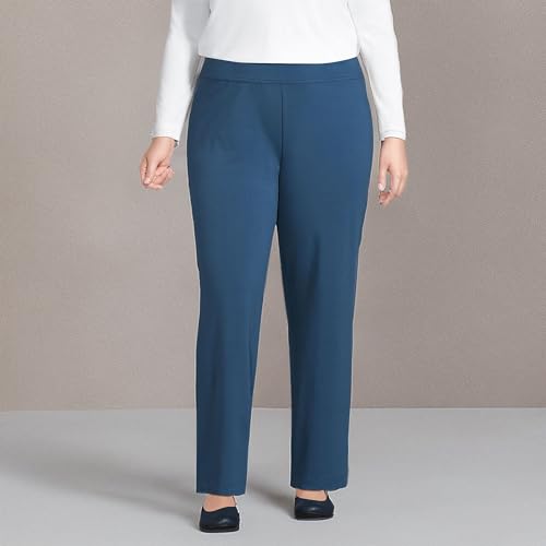 Lands' End Womens Starfish Straight Pants Evening Blue Tall X-Large
