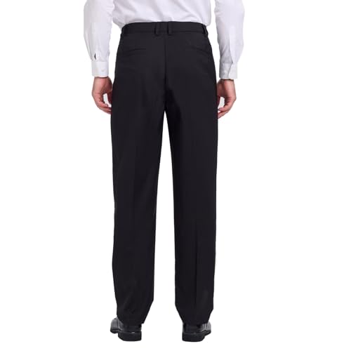 Tall Men's 36"/38" Inseam Classic Dress Work Pants Black