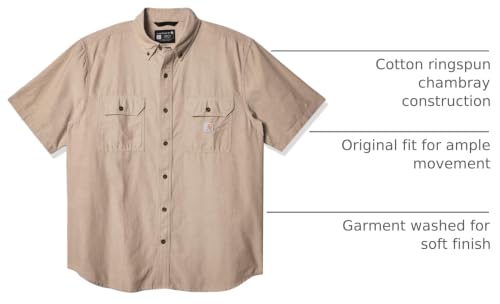Dark Tan Chambray