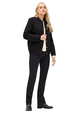 Long Tall Sally Lts Tall Boucle Bomber Jacket Black 8
