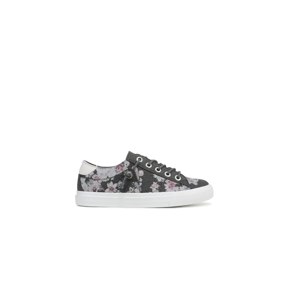 Charcoal Grey Floral Print
