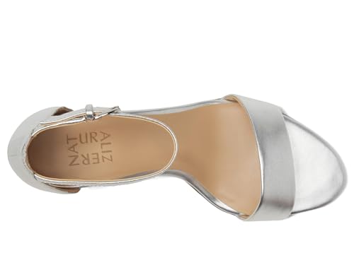 Silver Metallic Leather