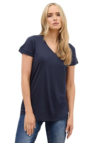 Long Tall Sally LTS Premium Tall Womens V-Neck T-Shirt Blue 4
