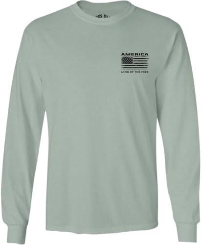 Stone Green 100% Cotton Long Sleeve Tee