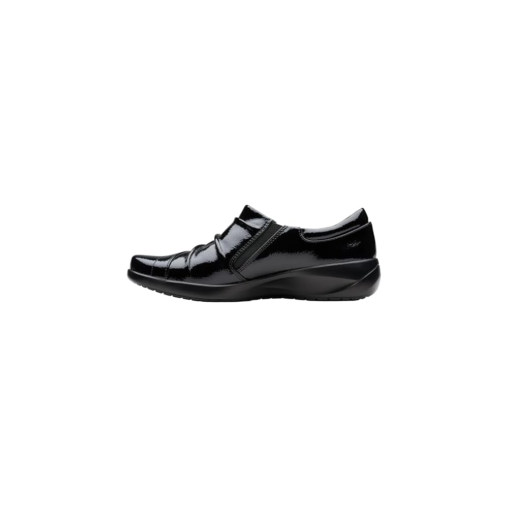 Black Crinkle Patent Synthetic