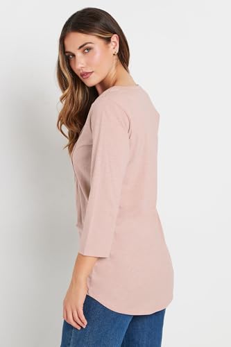 Long Tall Sally LTS Tall Henley Top Pink 12