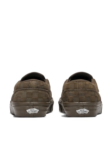 Embossed Suede Coal Brown