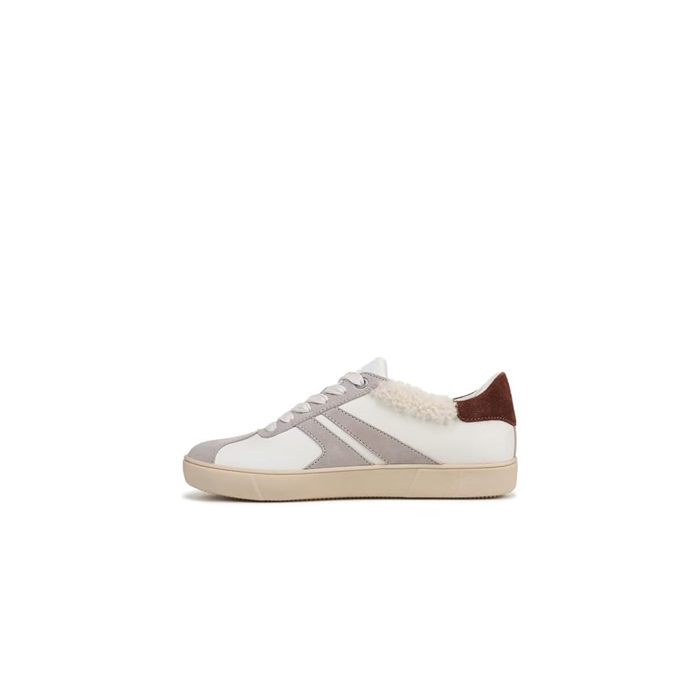White Leather/Soft Mink Suede