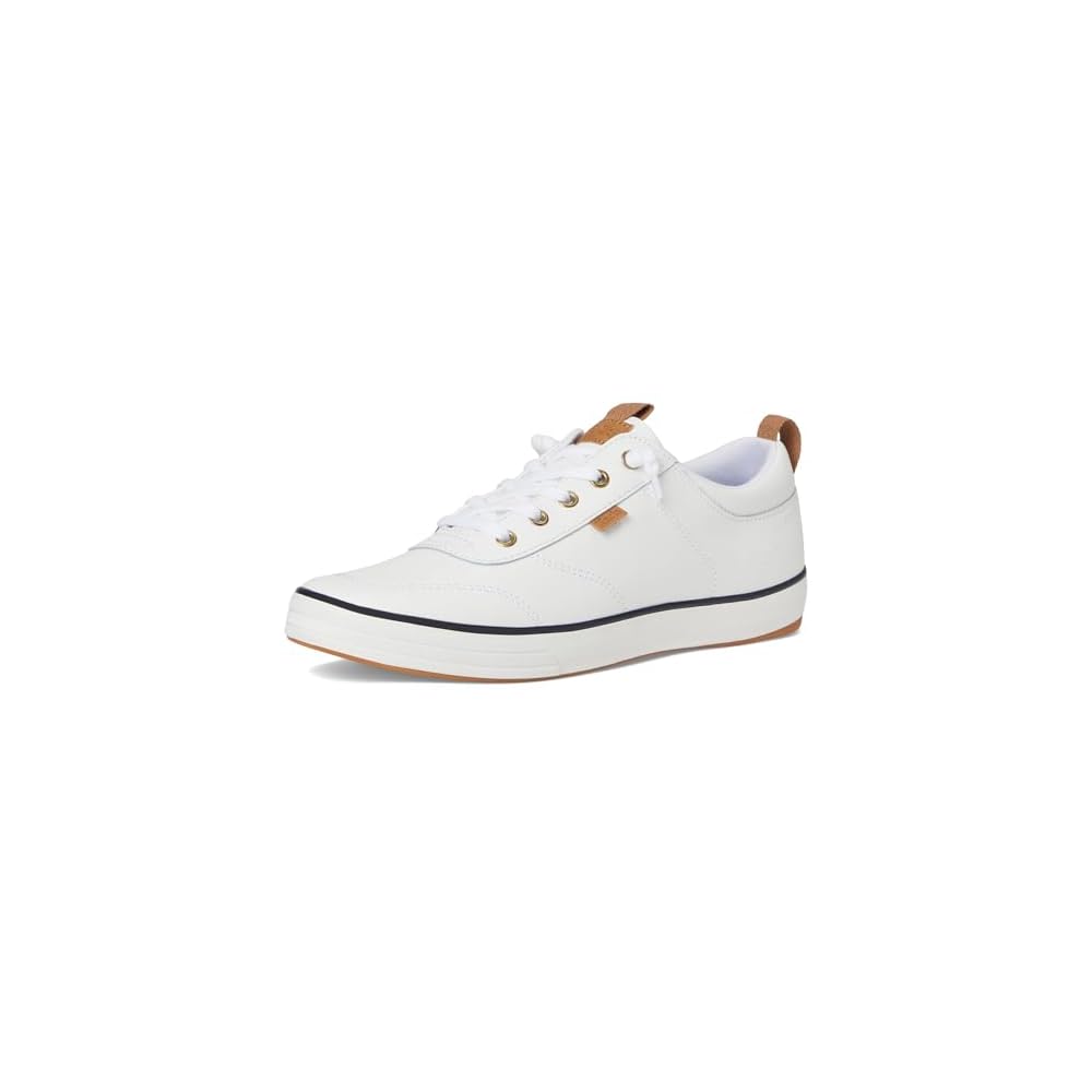 White/Navy Leather
