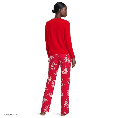 Compass Red/Ivory Floral