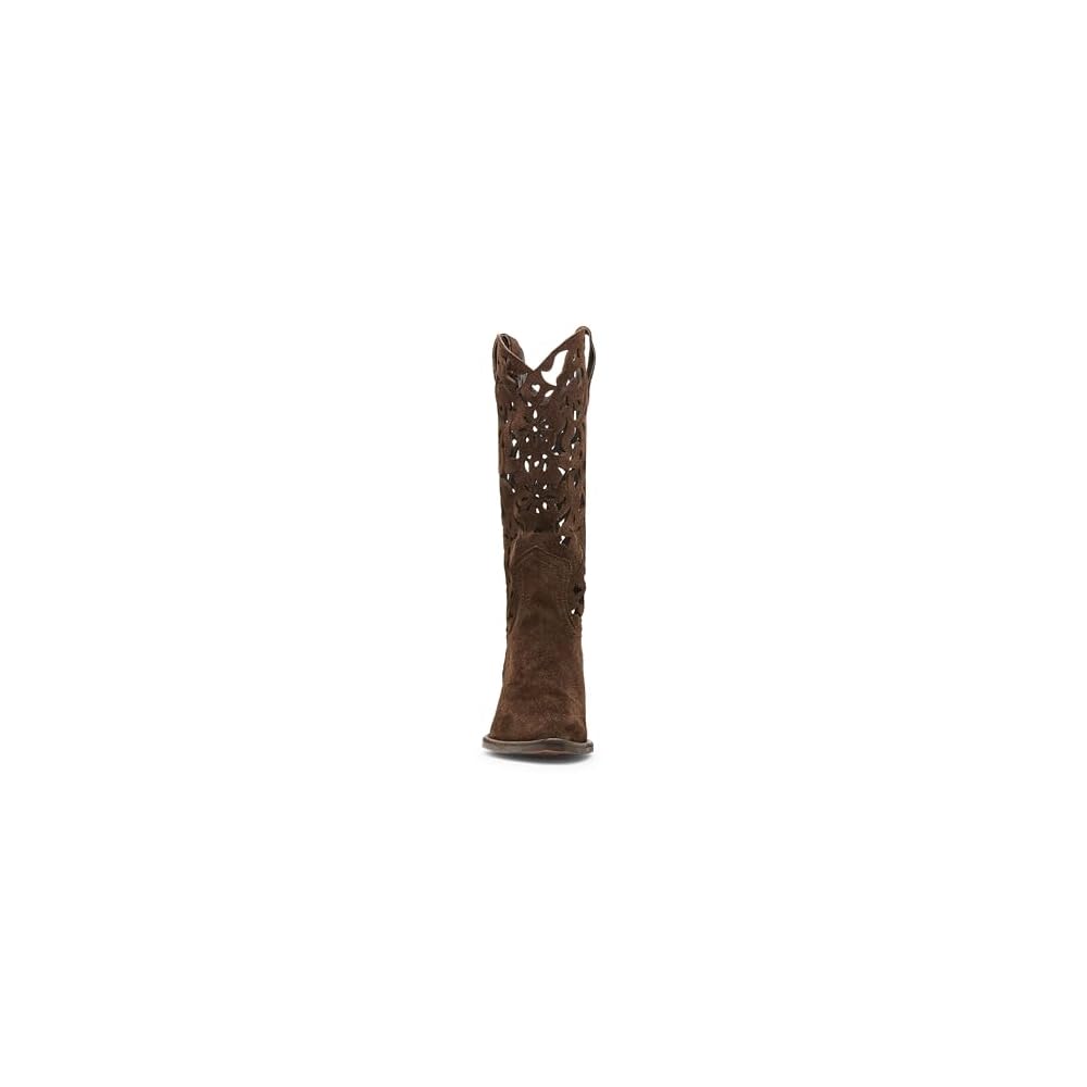Brown Suede Cutout