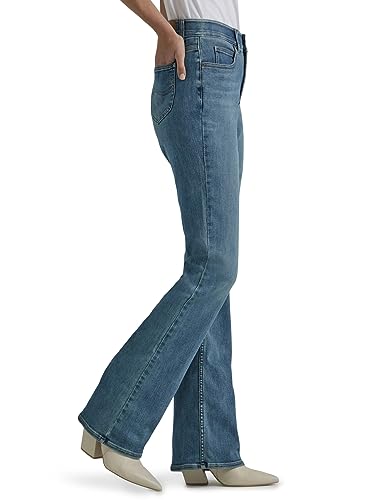 Lee Women's Ultra Lux Comfort with Flex Motion Bootcut Jean, Paradise Dream, 8 Long