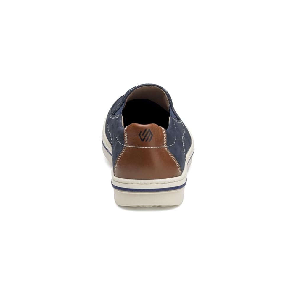 Navy Embossed Tumbled Nubuck