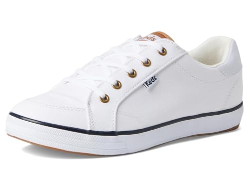 White/Navy Canvas
