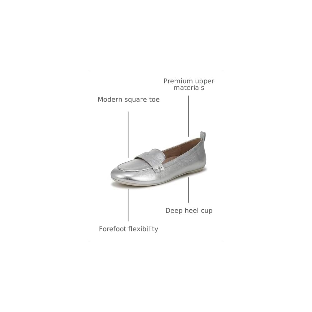 Silver Metallic Leather