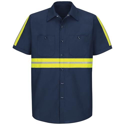 Navy With Yellow/Green Visibility Trim