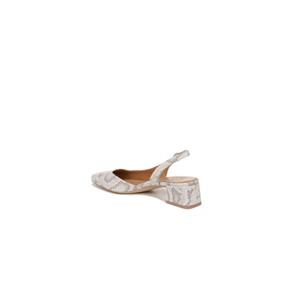 White Snake Pattern Leather