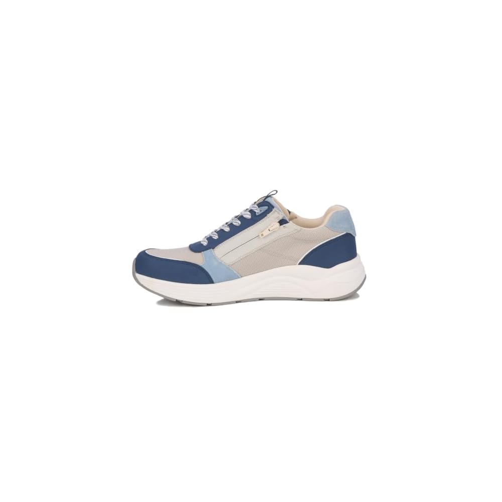 Blue/White Suede Combo