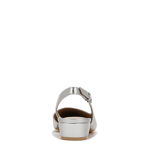 Silver Metallic Leather