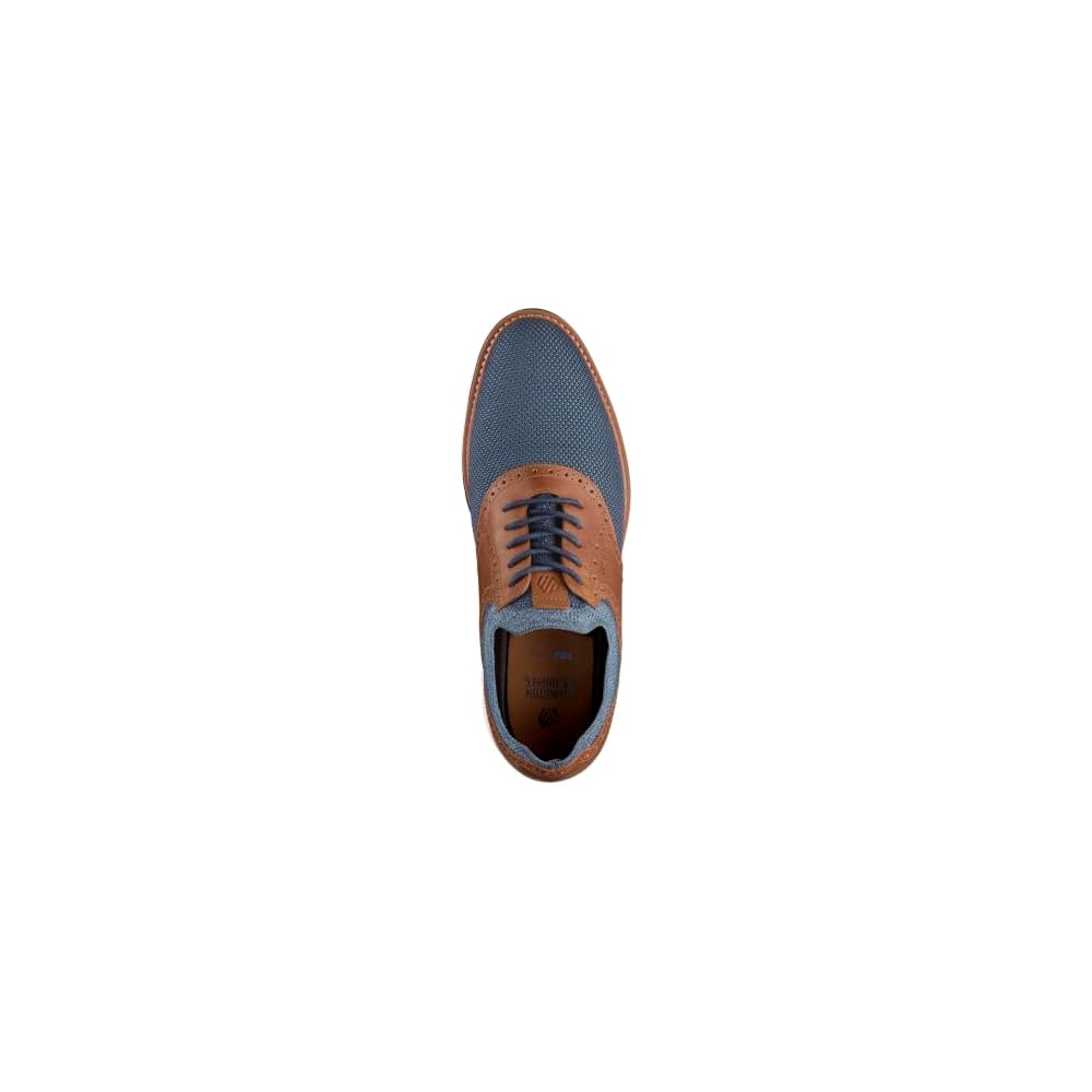 Navy Knit/Cognac Full Grain