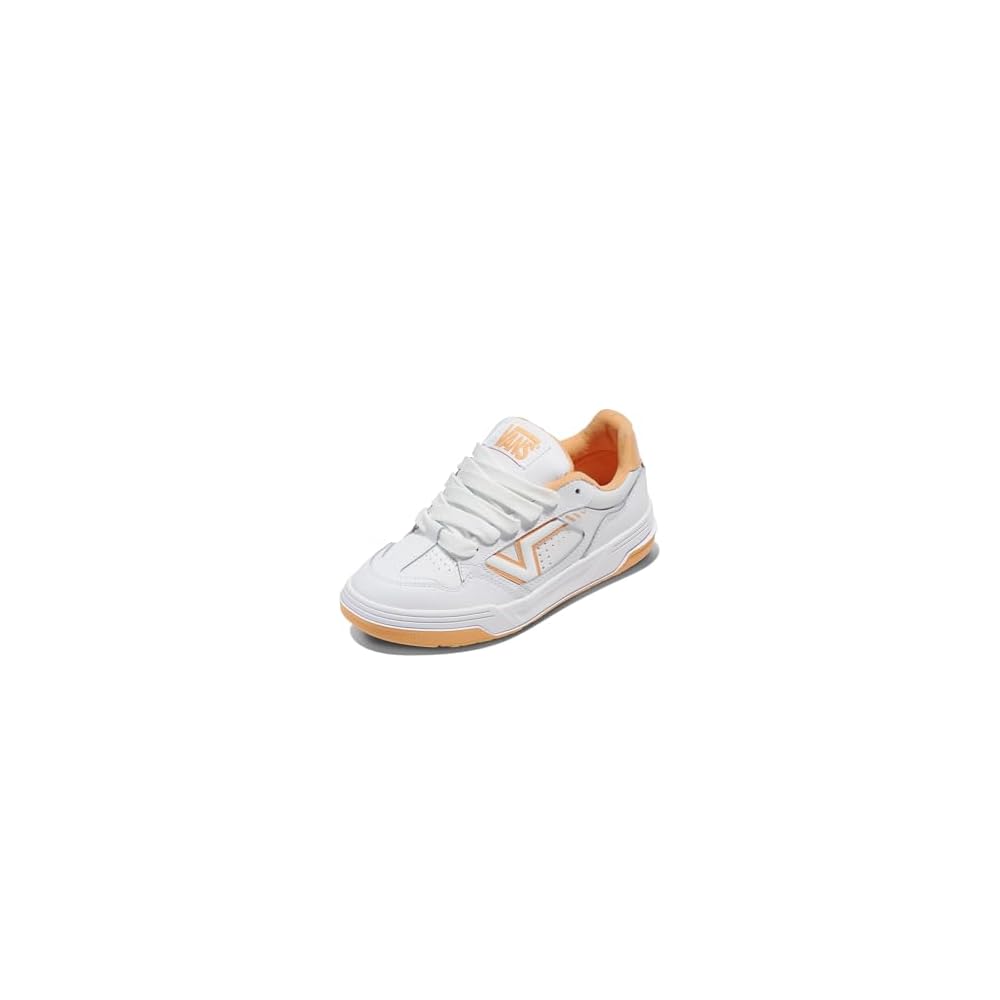 Leather White/Orange