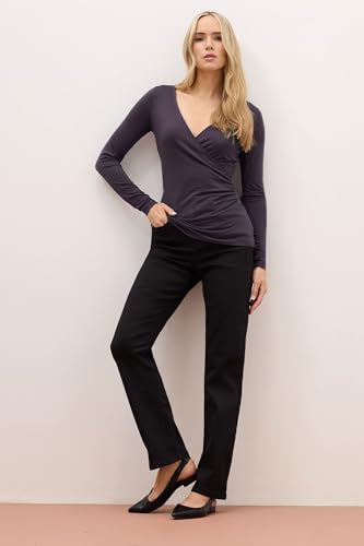 Long Tall Sally LTS Premium Tall Wrap Top Purple 18-20