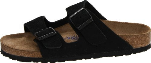 Black Suede Soft Footbed