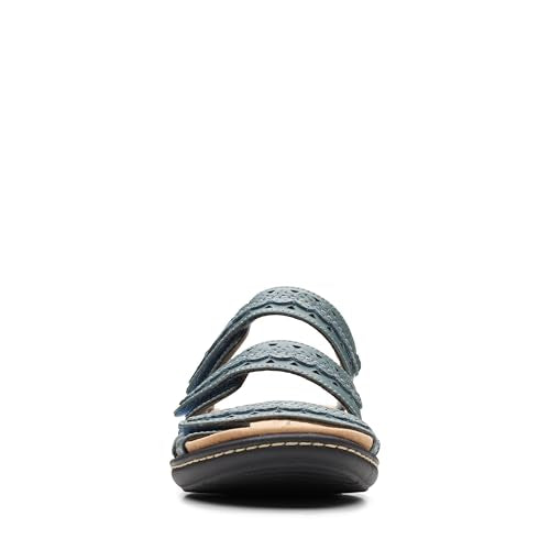 Blue Grey Leather